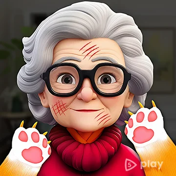 Angry Gran Vs Cat: Prank Game v1.11 (МОД: Бесплатные покупки)