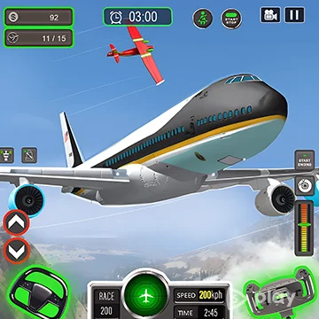 Airplane Game Flight Simulator v1.2.8 (МОД: Много денег)